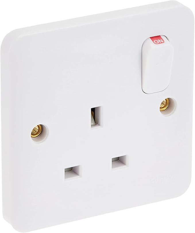 British Standard, 1 Gang 13 A - White