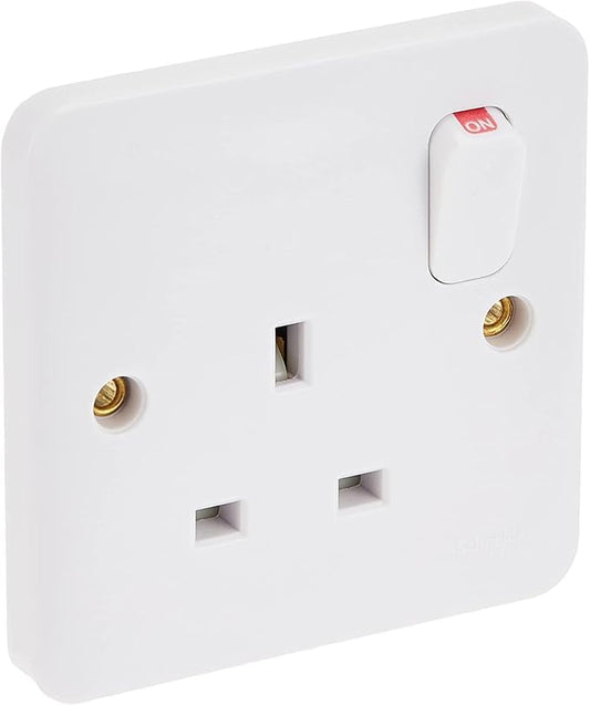 British Standard, 1 Gang 13 A - White