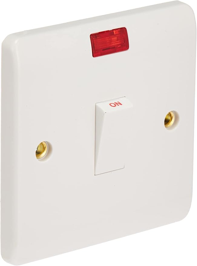 20 A DP Switch WITH NEON. White