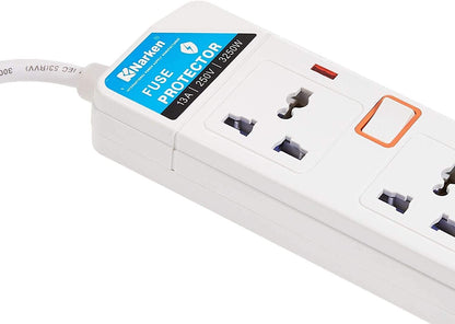 N Narken Narken TC E6-5 E-Series Extension Cord, 6 Ways 5 Meter Electric Universal Power Strip wire, 13A Fuse surge With Separate Single Switch and Indicate light, Max 13A, 3250W, AC 250V