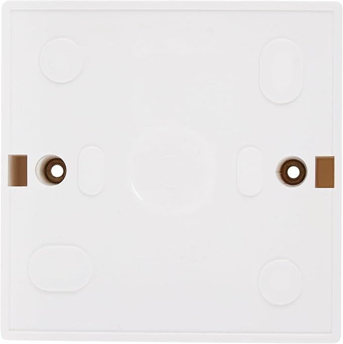 Biella Heavy Duty PVC Electrical Junction Box for Switch or Socket White (3x3)