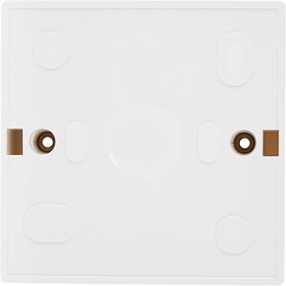 Biella Heavy Duty PVC Electrical Junction Box for Switch or Socket White (3x3)