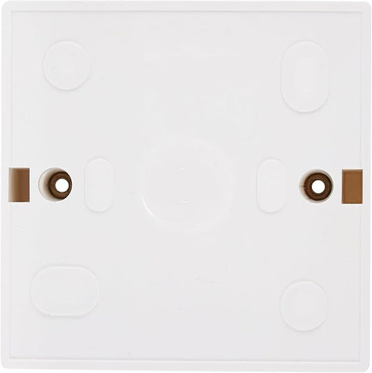 Biella Heavy Duty PVC Electrical Junction Box for Switch or Socket White (3x3)