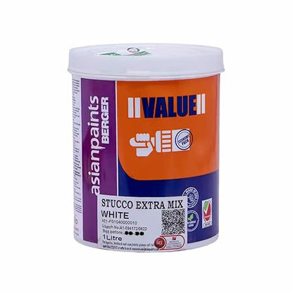 Stucco Extra Mix Water Based Putty Filler White  -1Ltr